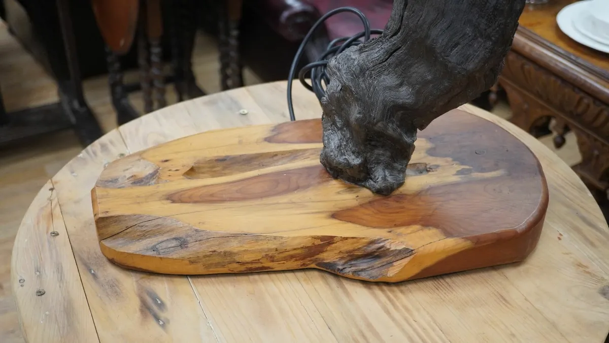 Bog Oak "Sentinel" Table Lamp - Image 2