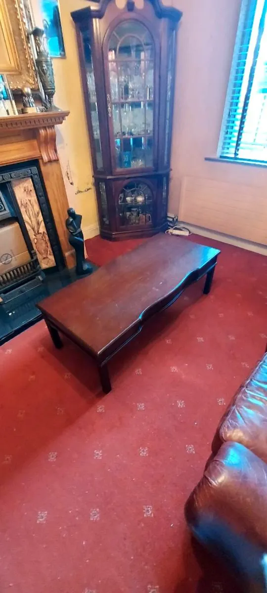 Vintage mahogany coffee table - Image 3