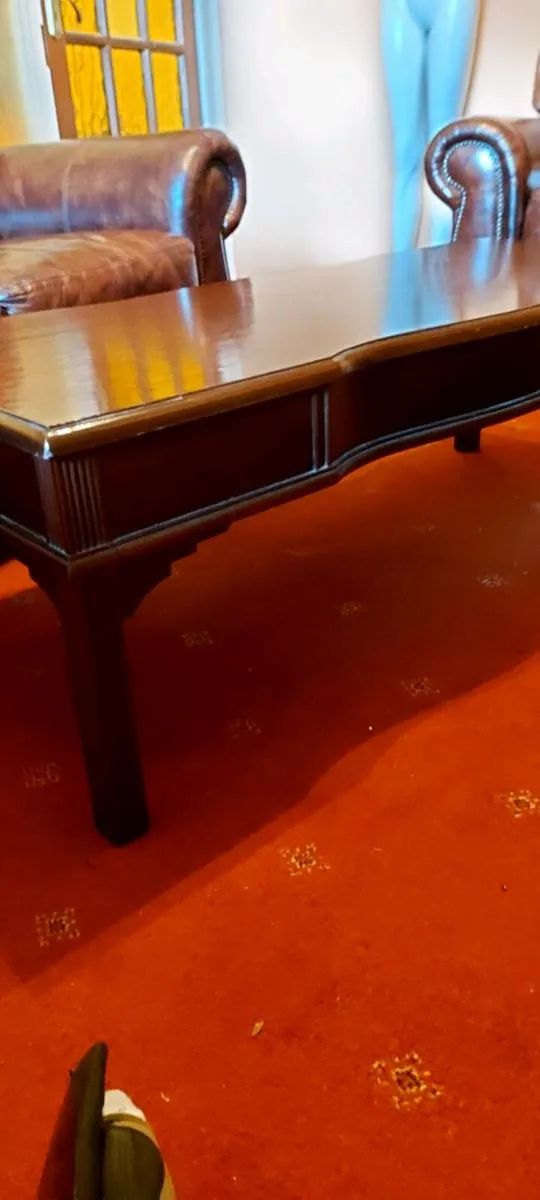 Vintage mahogany coffee table - Image 4