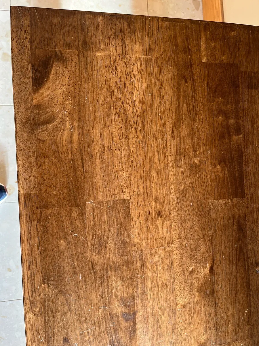 Dark oak console table. - Image 3