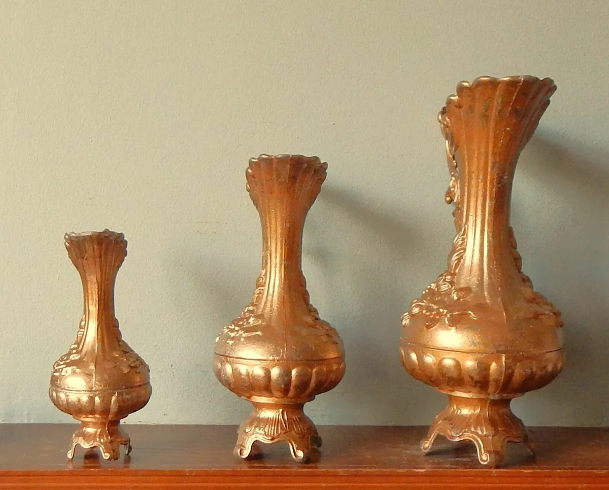 Set of 3 Italian Made Metalware Pitcher/Ewer - Image 3