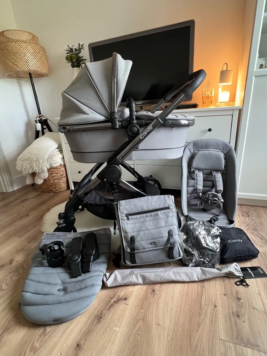 ICANDY 7 LIGHT GREY ALMOST BRAND NEW - Image 2