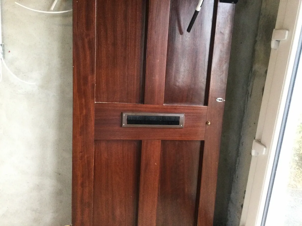 Teak front door for free - Image 1