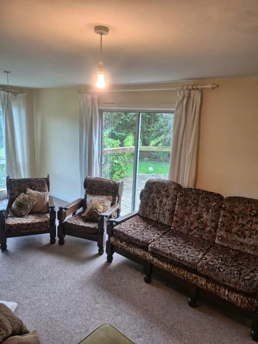 Free 3 Piece Wooden Suite - Image 1