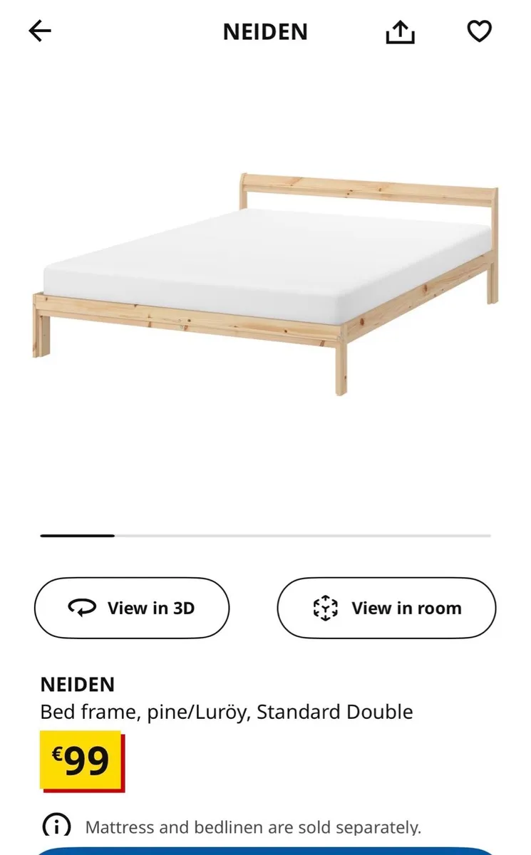 IKEA Double Bed Frame - Image 1