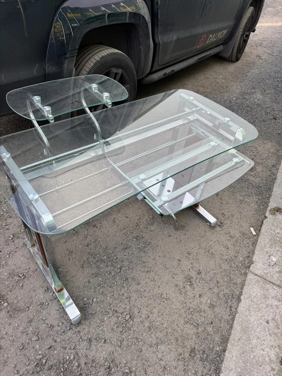 Glass Desk + Chair