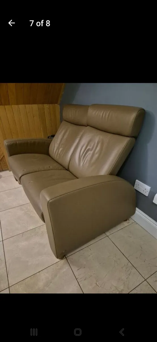 Ekornes Leather Streeless Couch - Image 2