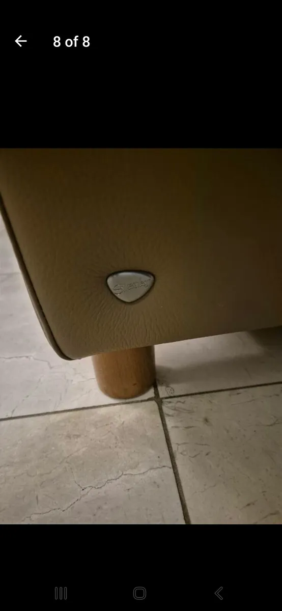 Ekornes Leather Streeless Couch - Image 3