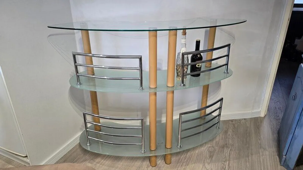 Glass Home Bar/ Cabinet - Image 1