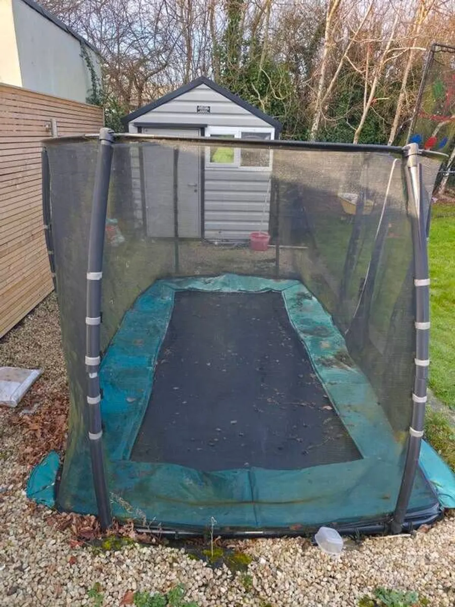 Ground level trampoline 14ft x 8ft - Image 3