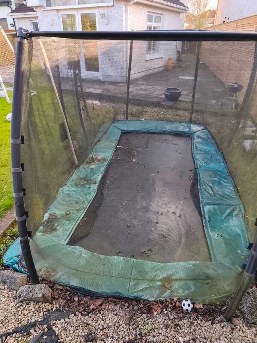 Ground level trampoline 14ft x 8ft - Image 4