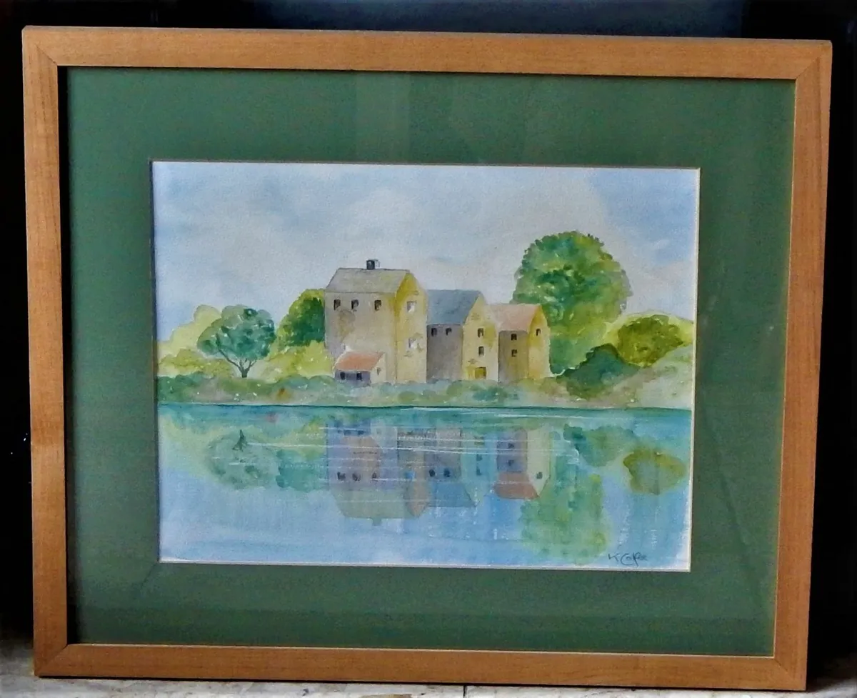 Large Signed Watercolour Painting - Image 1