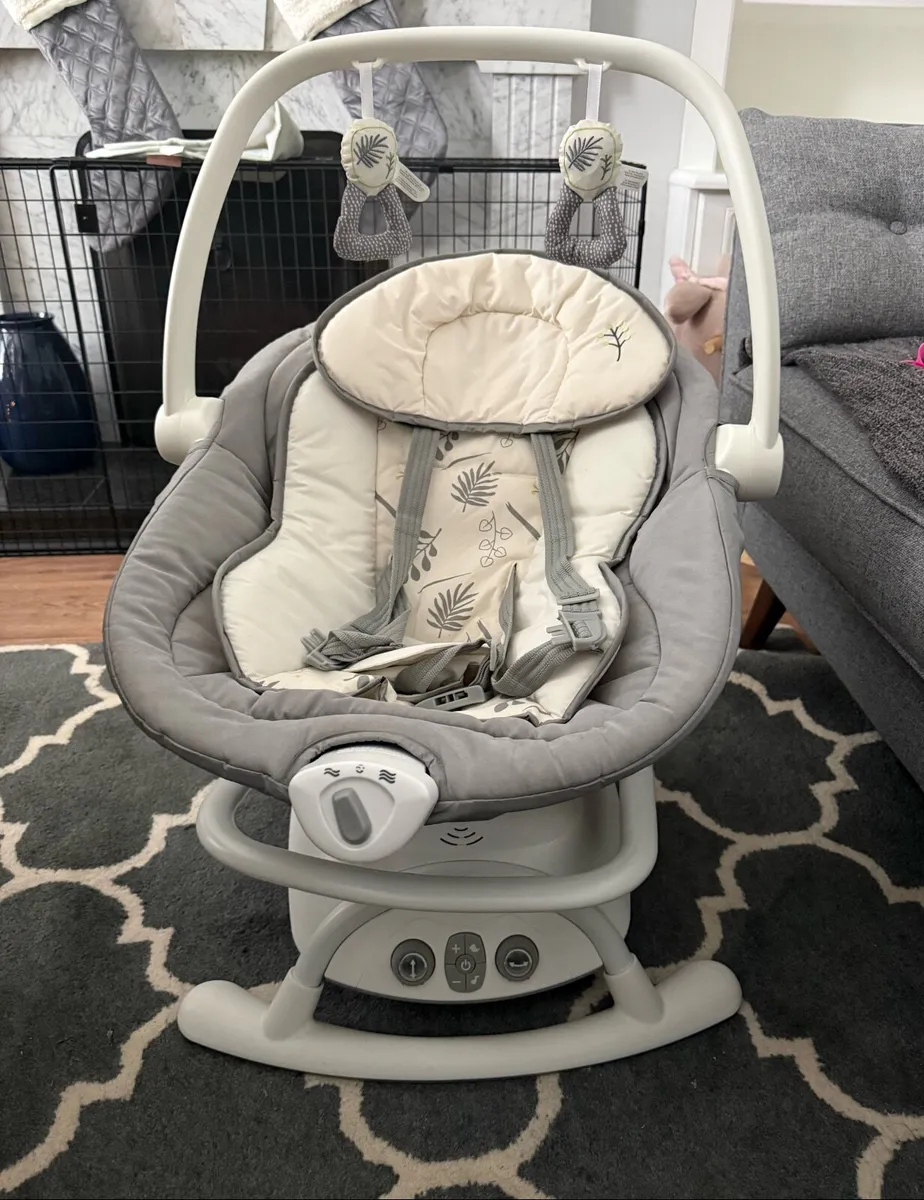 Joie Emeri 2-in-1 Baby Swing and Rocker Fern - Image 1