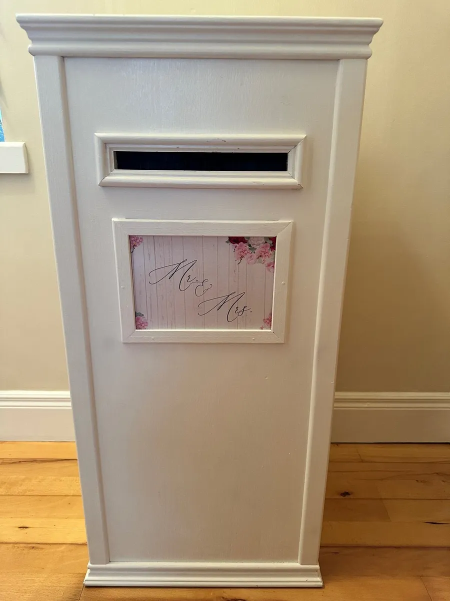 Handmade wedding post box - Image 1
