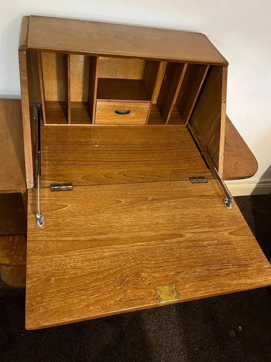 Oriental Bureau With 4 Matching Pieces Circa 1960 - Image 2