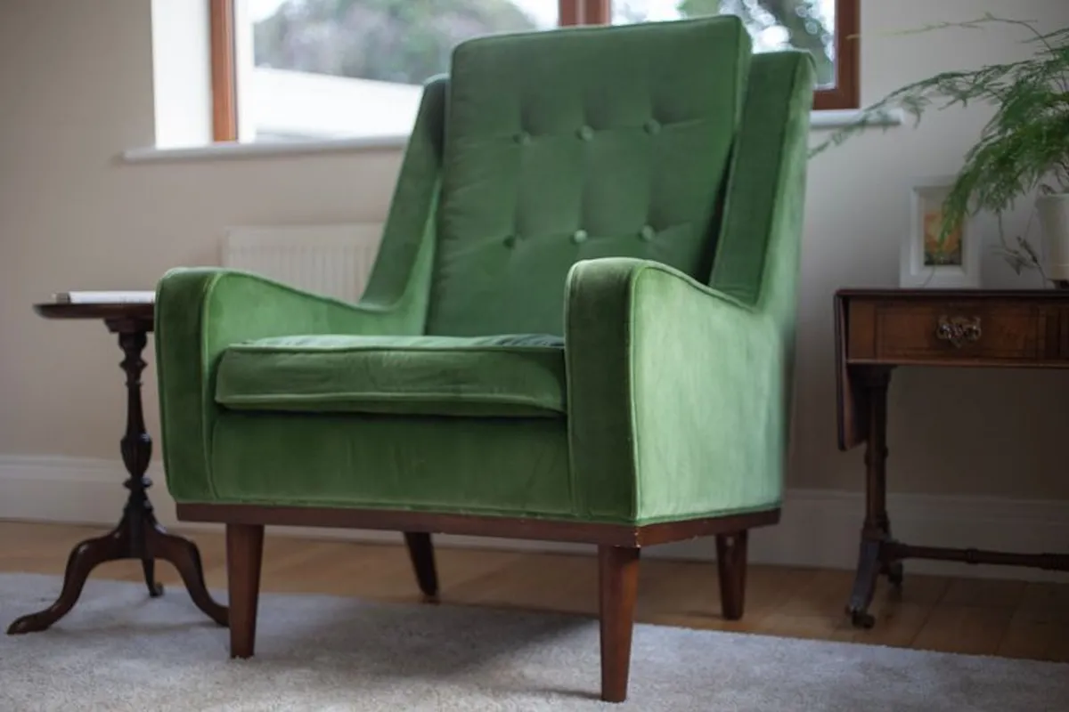 EZ Living Scott Green Armchair x 2 - Image 3