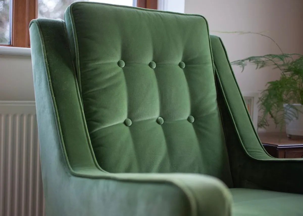EZ Living Scott Green Armchair x 2 - Image 4