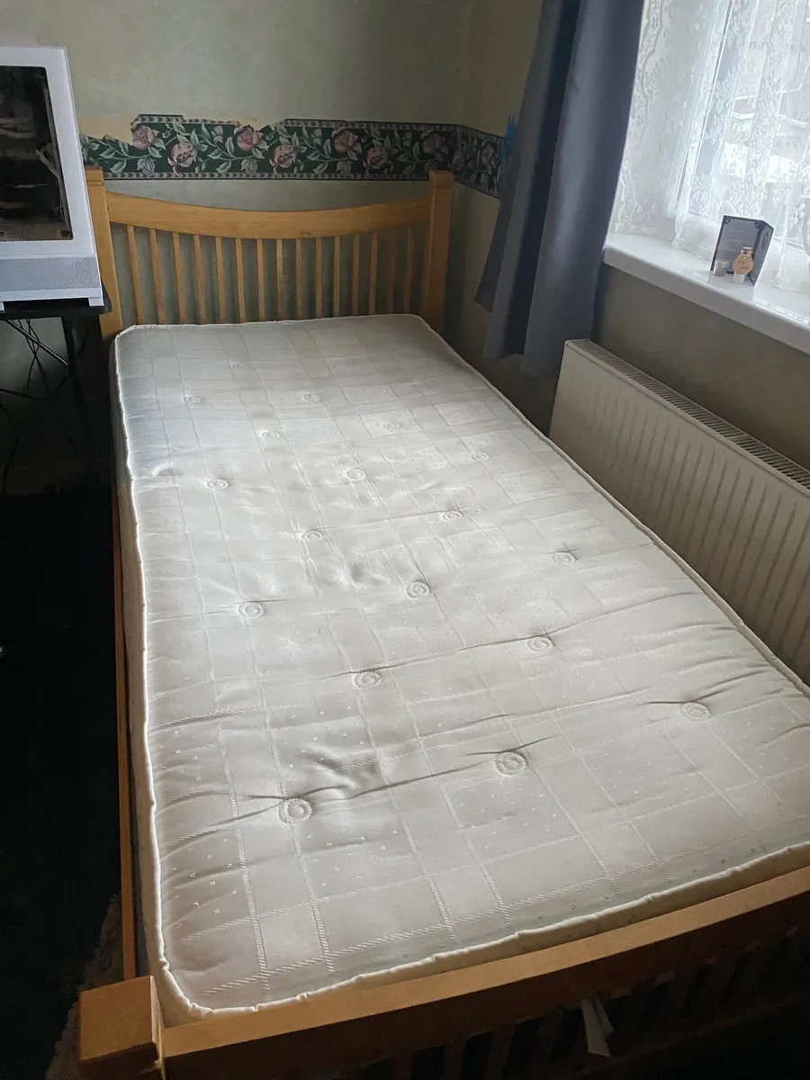 Single Bed and Mattress - Image 1