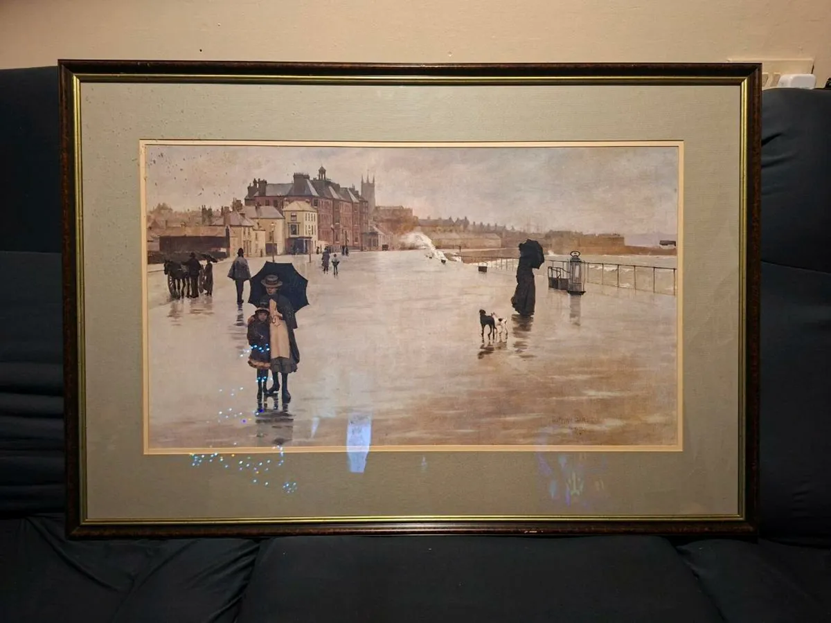 Large framed print by Norman Garstin 1847 - 1926 - Image 2