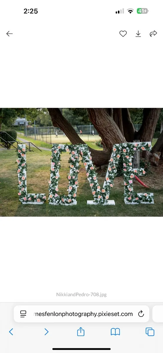Wedding handmade wooden LOVE letters