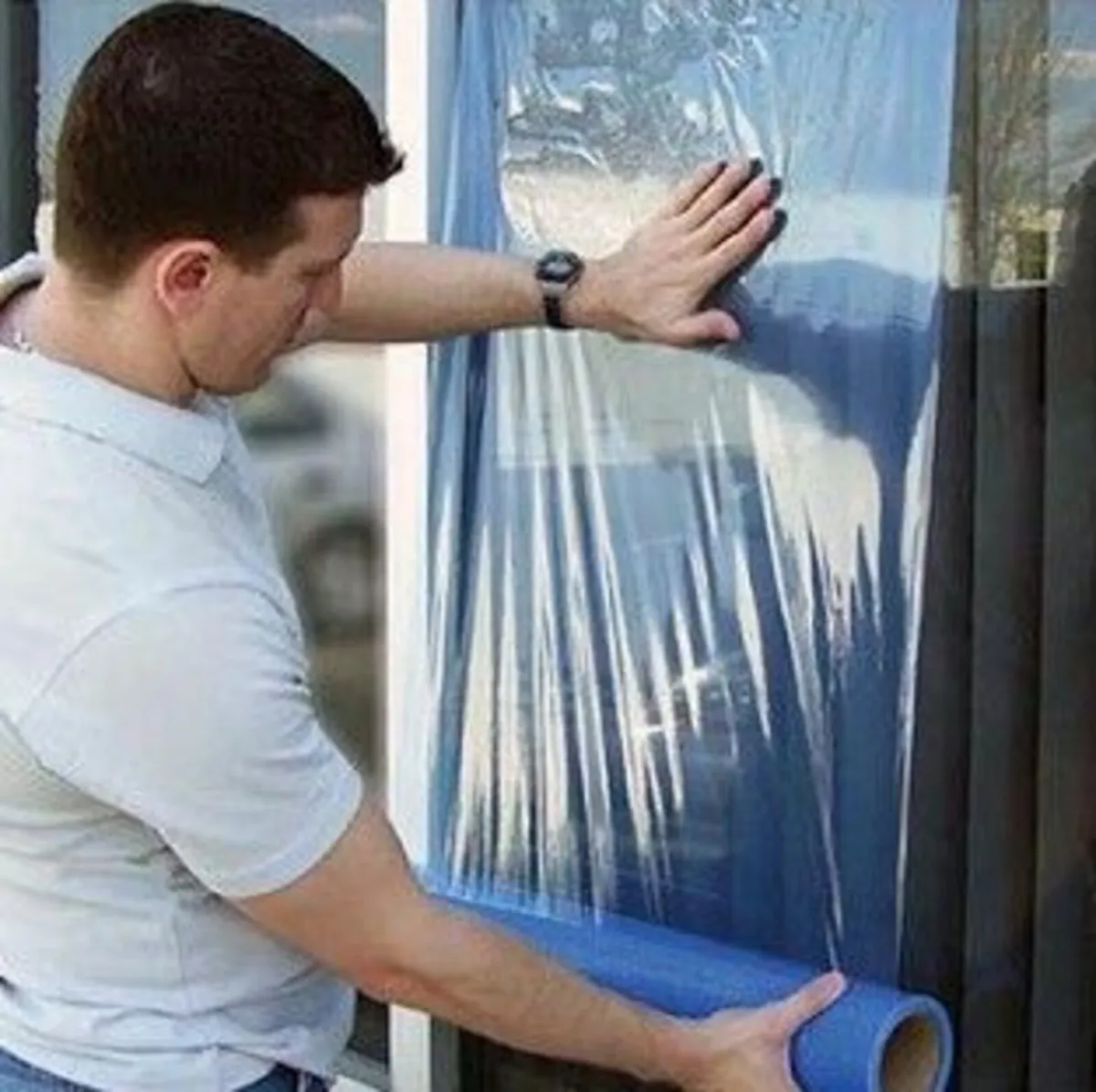 Protection Blue Film 500mm x 100 meters - Image 3