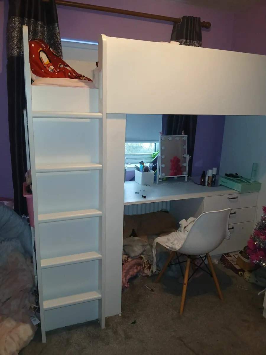 Ikea loft bed with desk - Image 1