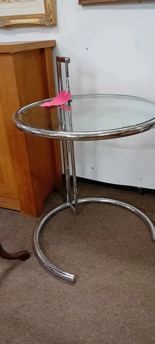 Eileen Grey Inspired Adjustable Sude Table