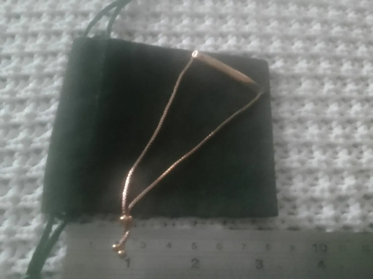 Stg silver/rose gold designer identity bracelet - Image 2