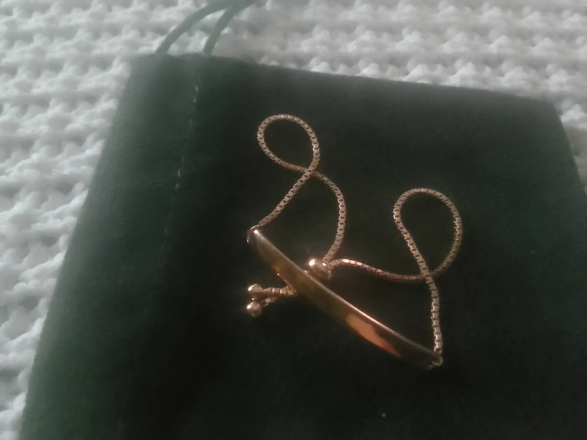 Stg silver/rose gold designer identity bracelet - Image 4