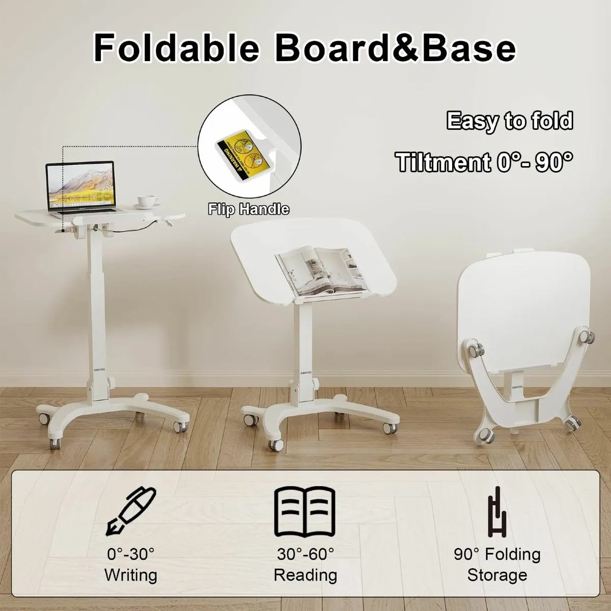 Foldable Ergonomic Computer Workstation with - Image 3