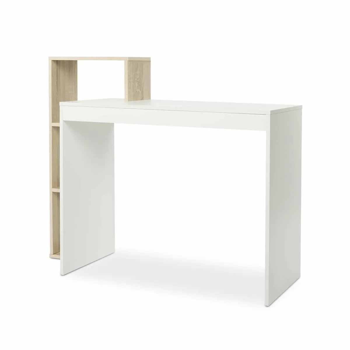 Compact Computer Desk with 3 Storage Shelves - Image 4