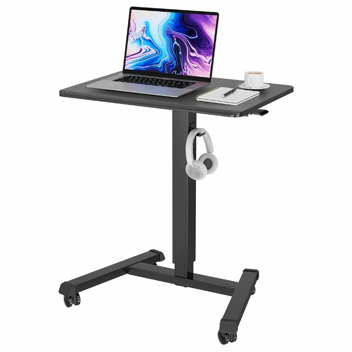 65x45 cm Mobile Standing Desk with 4 Rolling - Image 1