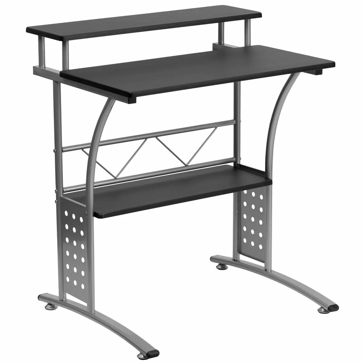 Computer Desk Office with Black Laminate Top - Image 1