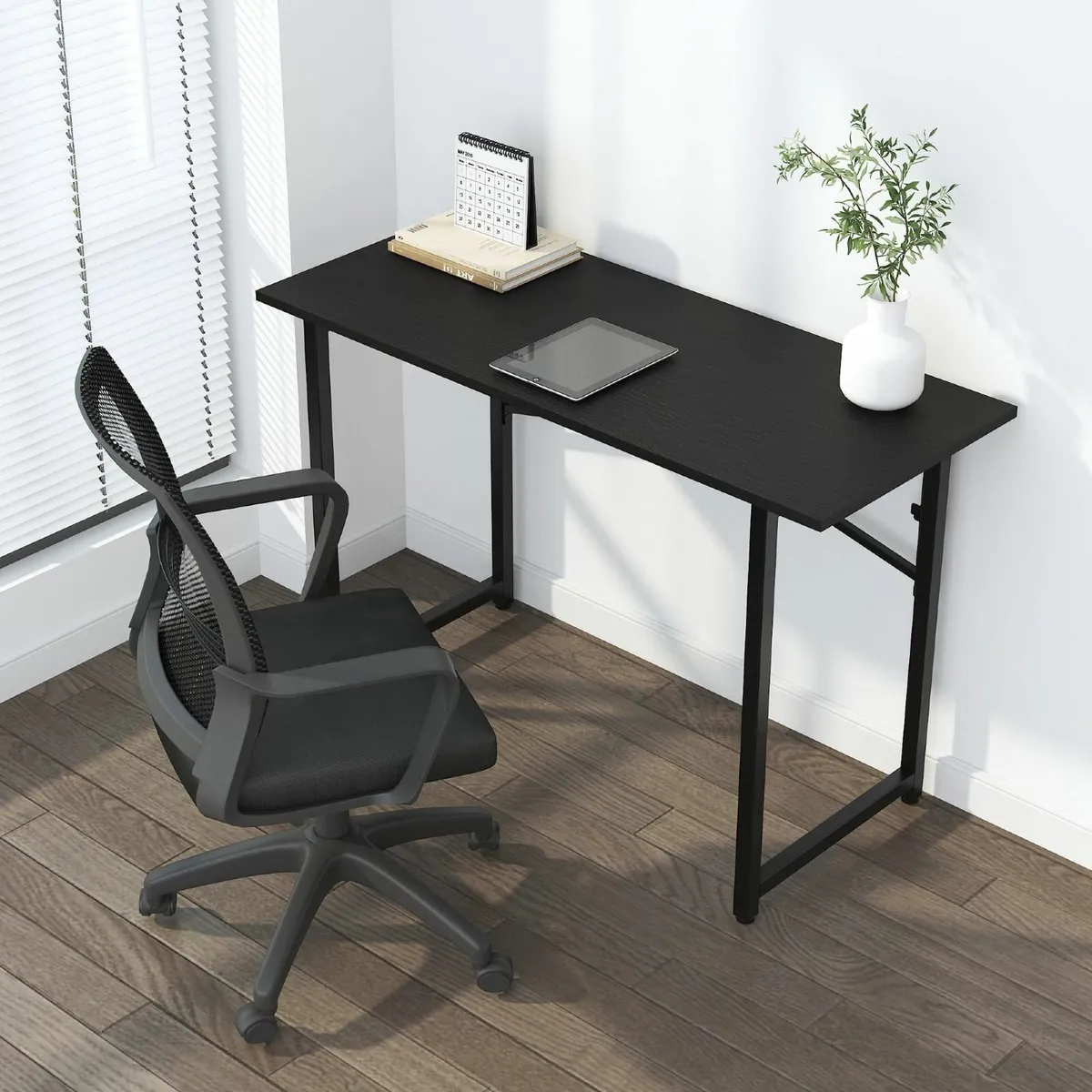 Folding Computer Desk 120 cm Writing Gaming - Image 2