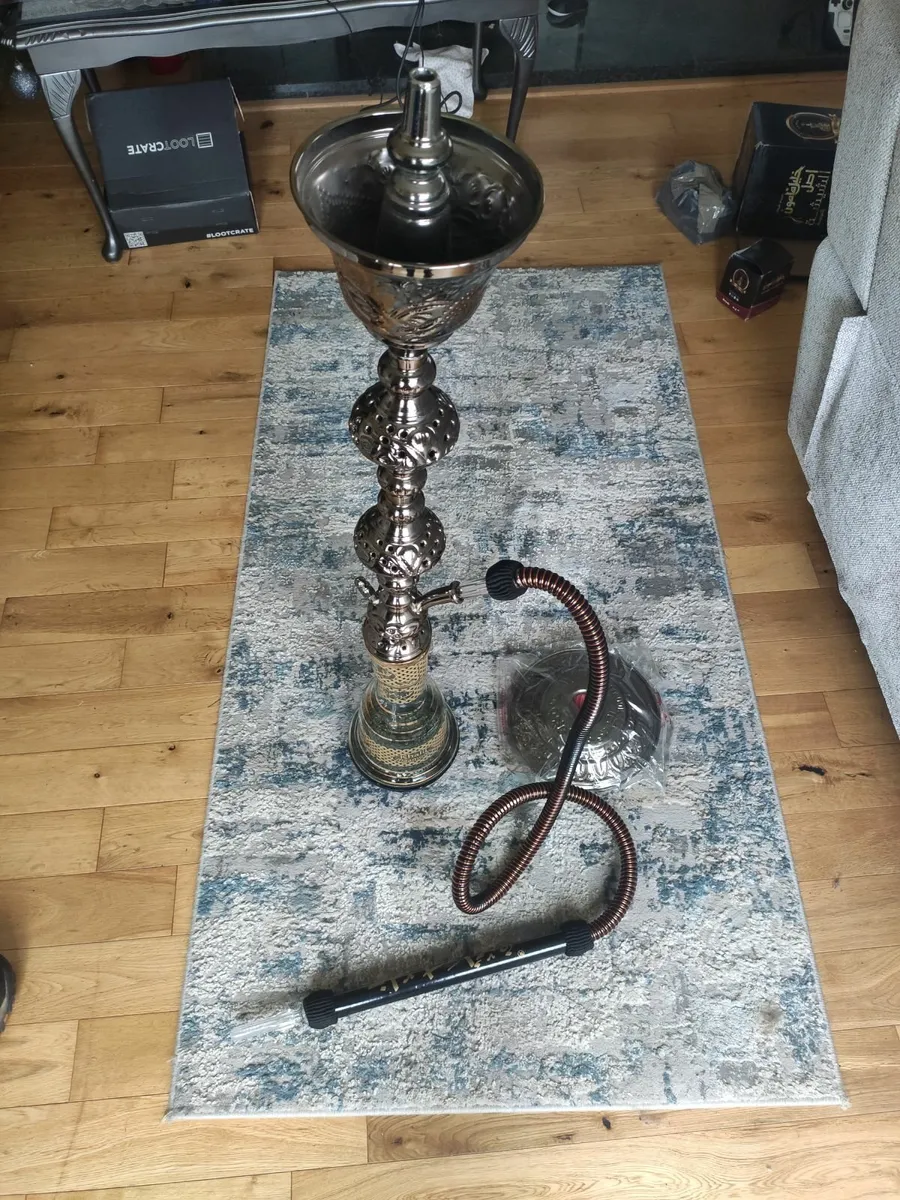 Handmade Khalil Maamoon Trimetal Hookah - Image 4