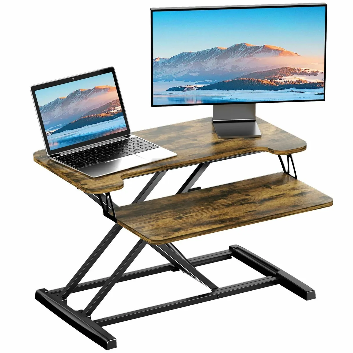 Standing Desk Converter with Height Adjustable 32 - Image 1