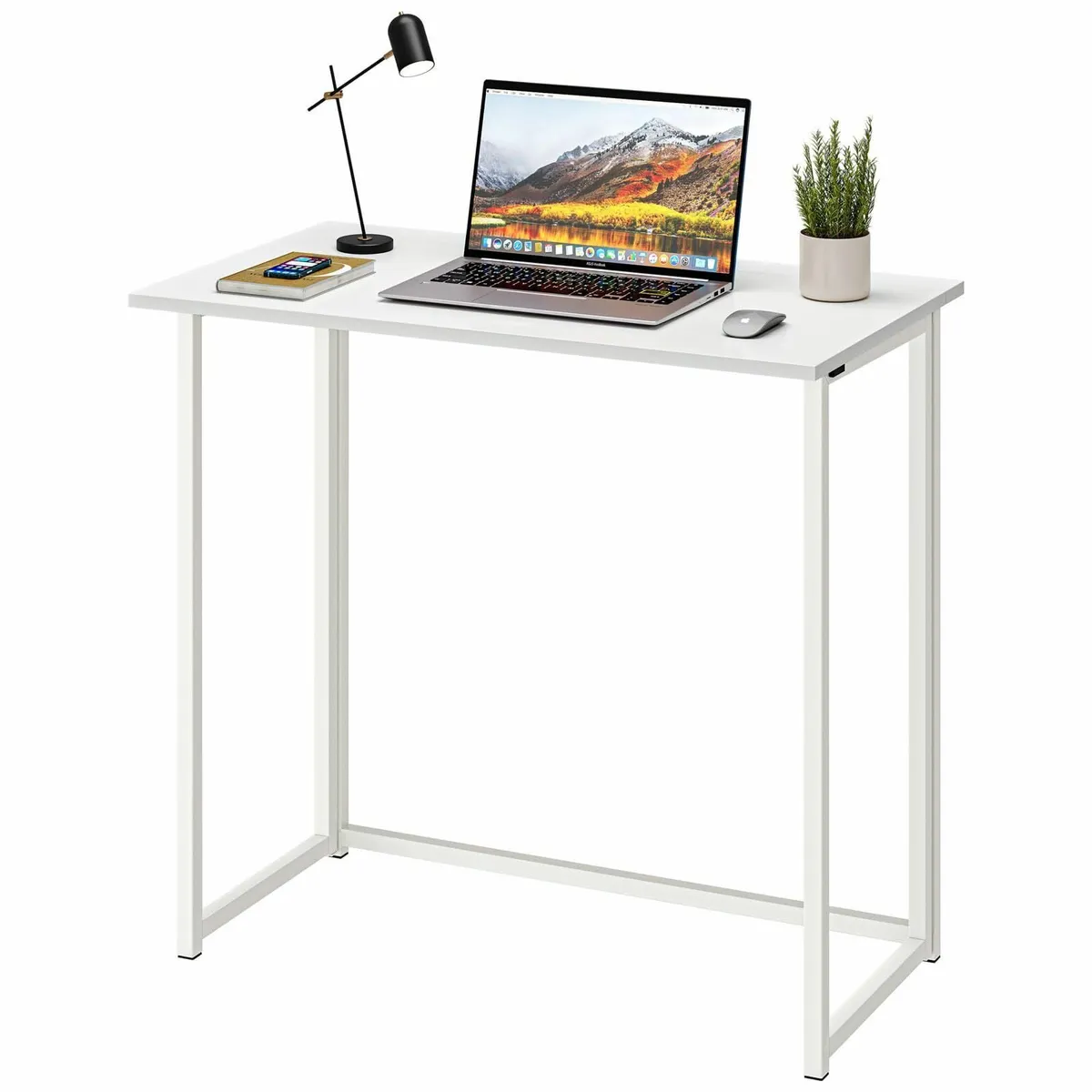 Compact Folding Desk No Assembly Required - Image 1