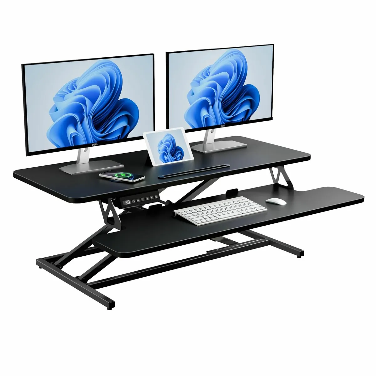 36’’ Electric Standing Desk Converter Height - Image 1