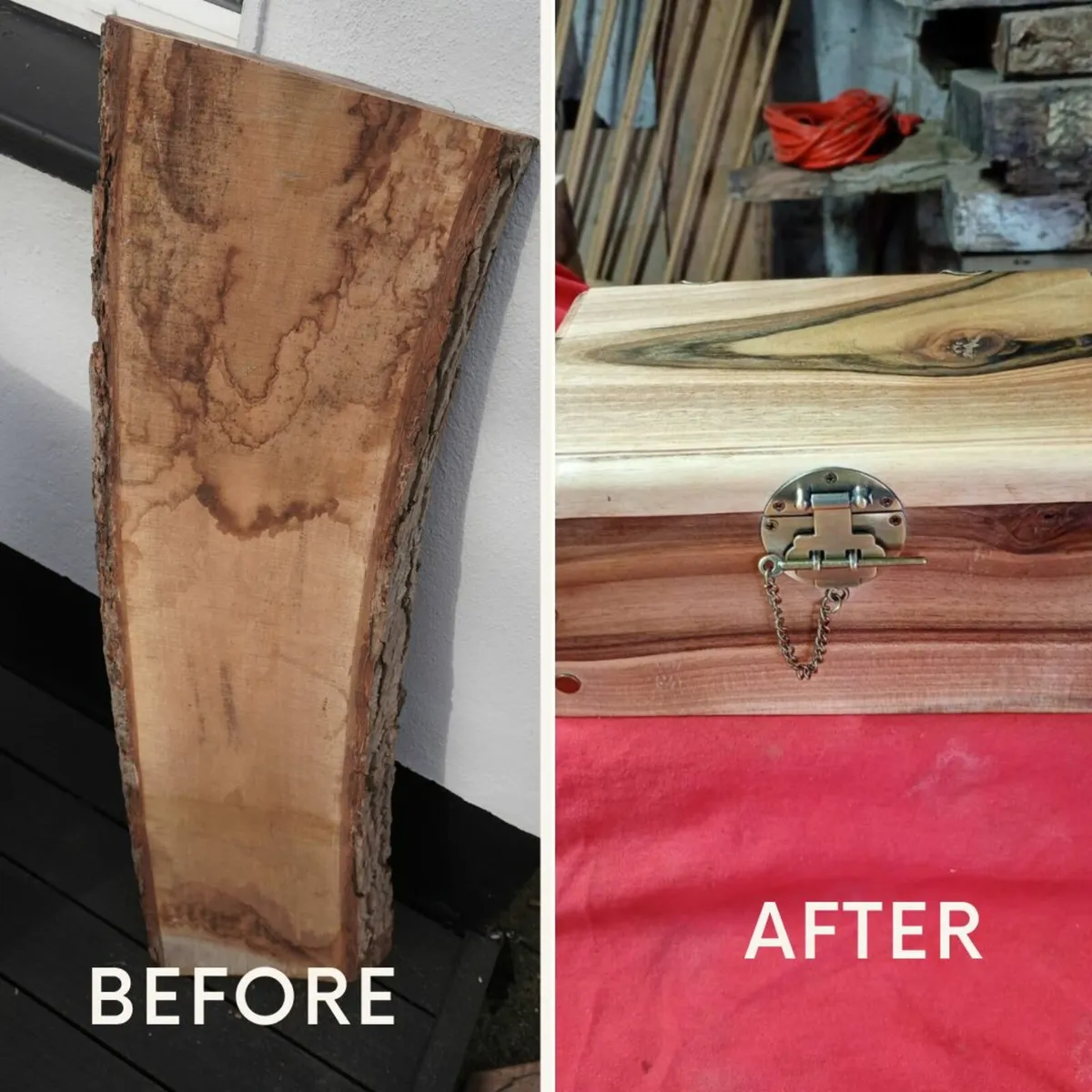 Walnut Live Edge Slabs for Chopping Boards Epoxy - Image 4