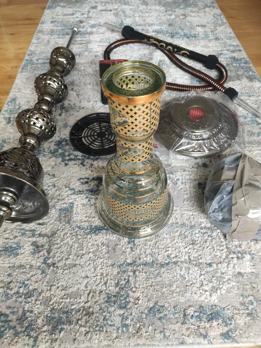 Handmade Khalil Maamoon Trimetal Hookah - Image 1