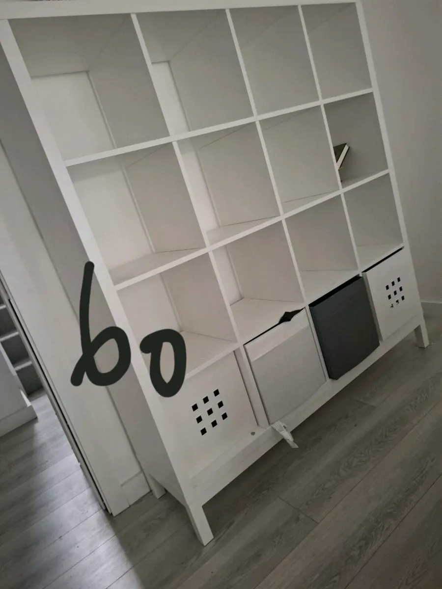 Sofa, dining table,  shelving units - Image 1