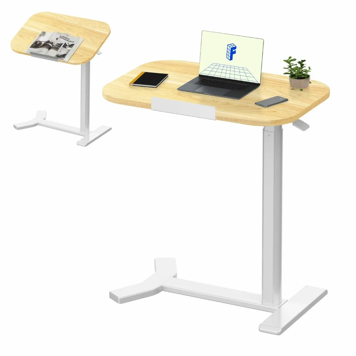 Standing Desk Height Adjustable Overbed Sit Stand - Image 1