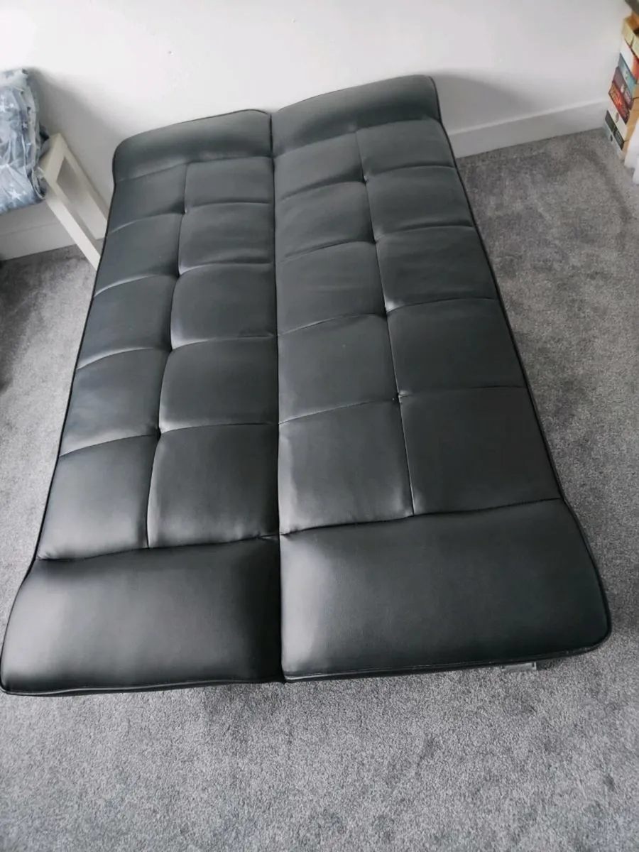 Leather couch bed - Image 2