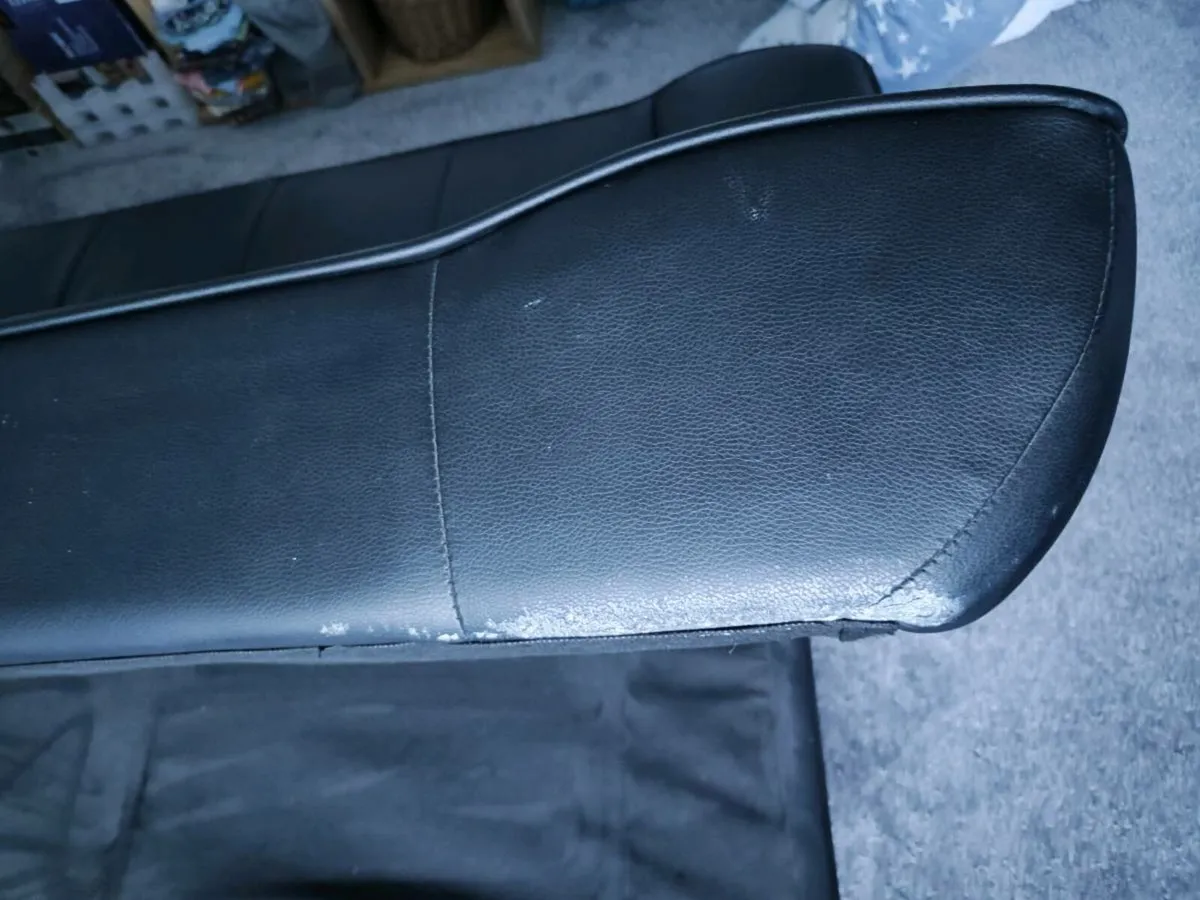 Leather couch bed - Image 4