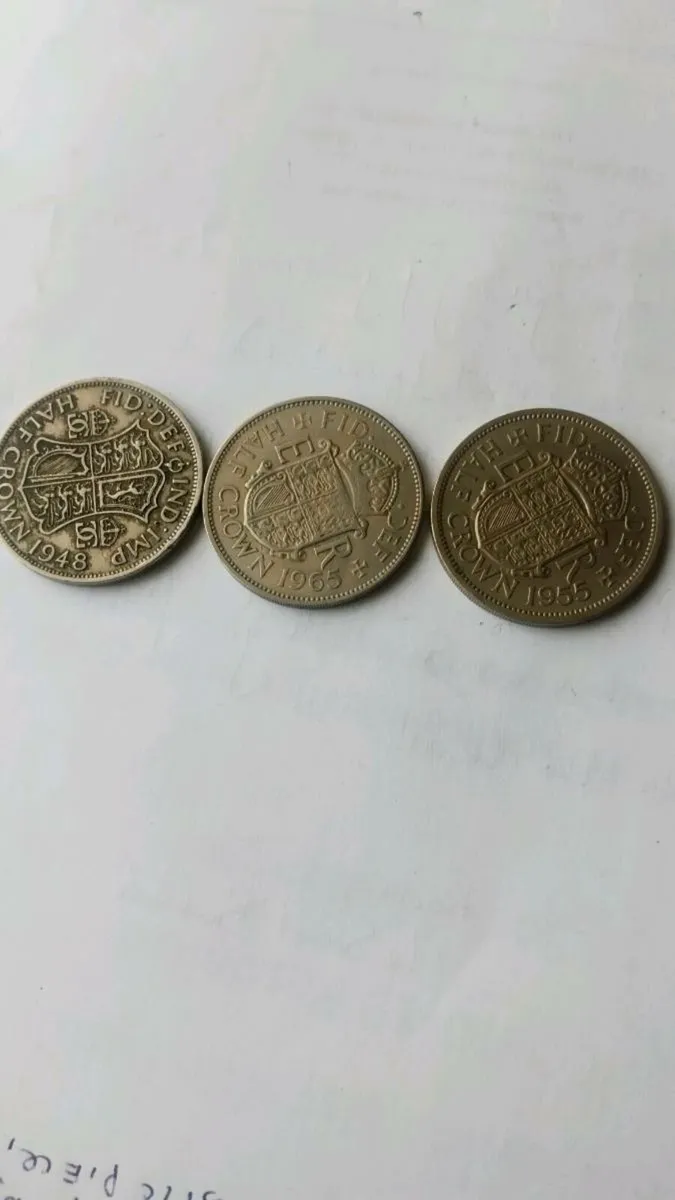 3. Vintage English Half crowns - Image 2