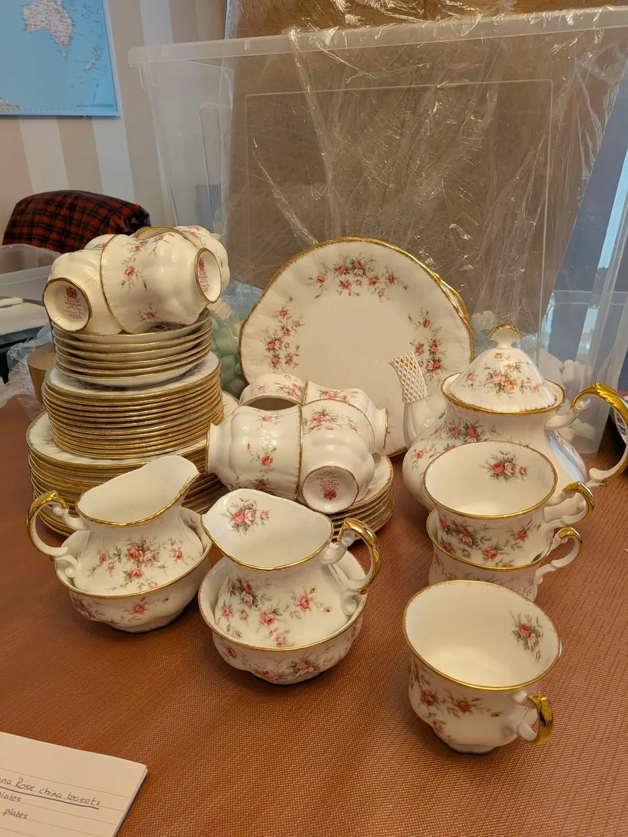 Victoriana Rose china tea set - Image 1