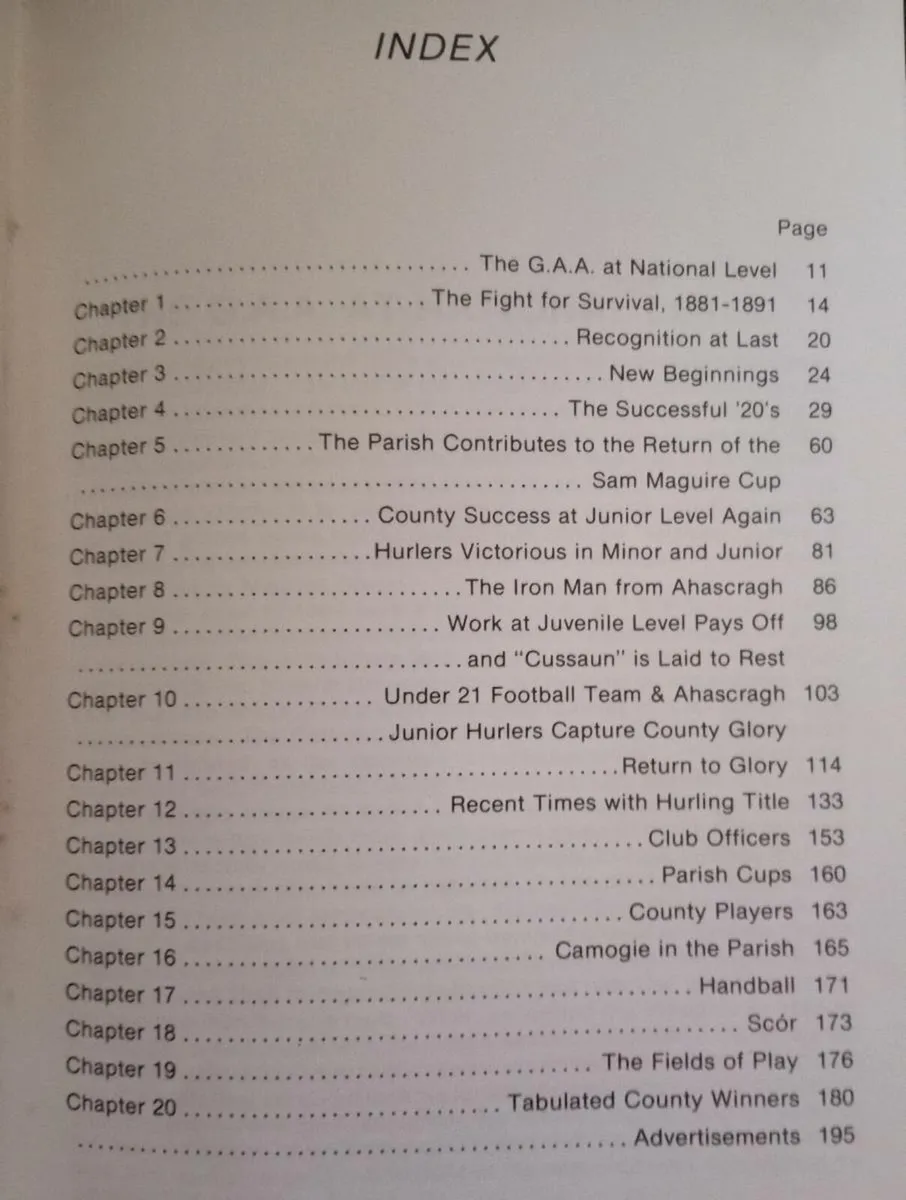 Ahascragh Hurling Caltra GAA Vintage Book - Image 2