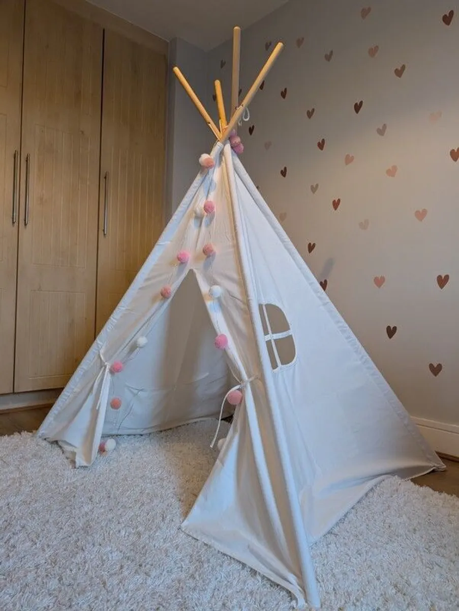 Tiny Land Canvas Tipi Tent in Perfect Condition - Image 1