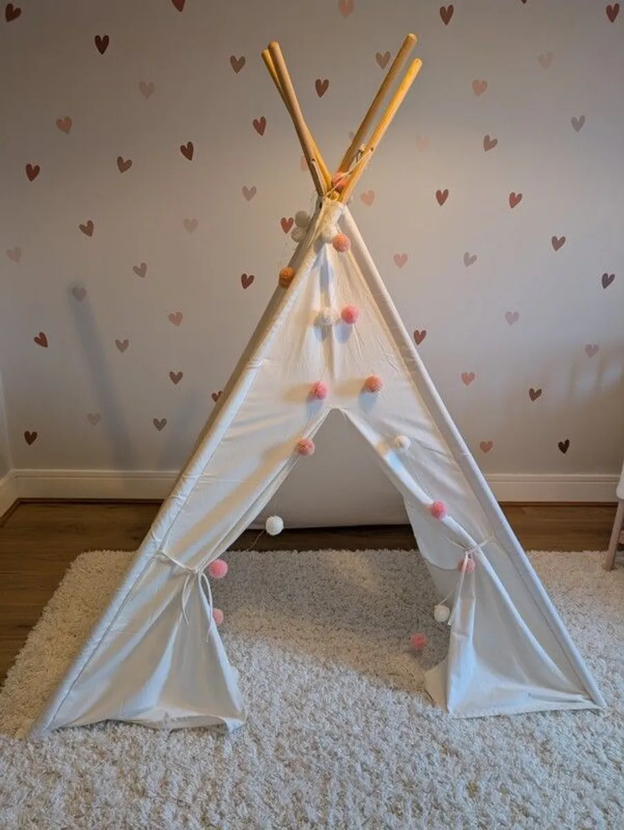 Tiny Land Canvas Tipi Tent in Perfect Condition - Image 2