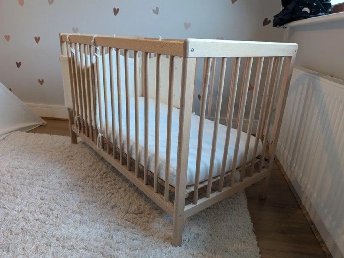 Zara Home Solid Wood Cot (Discontinued Model) - Excellent Condition - Image 3